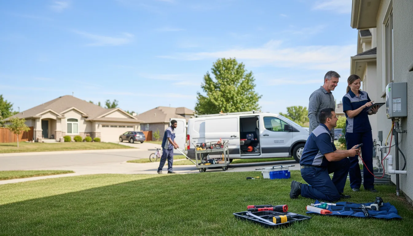 Tankless water heater service in Lexington, OR